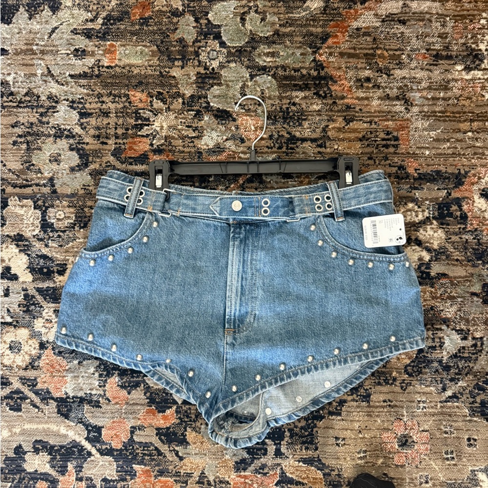 Mid-Rise Micro Jean Shorts
